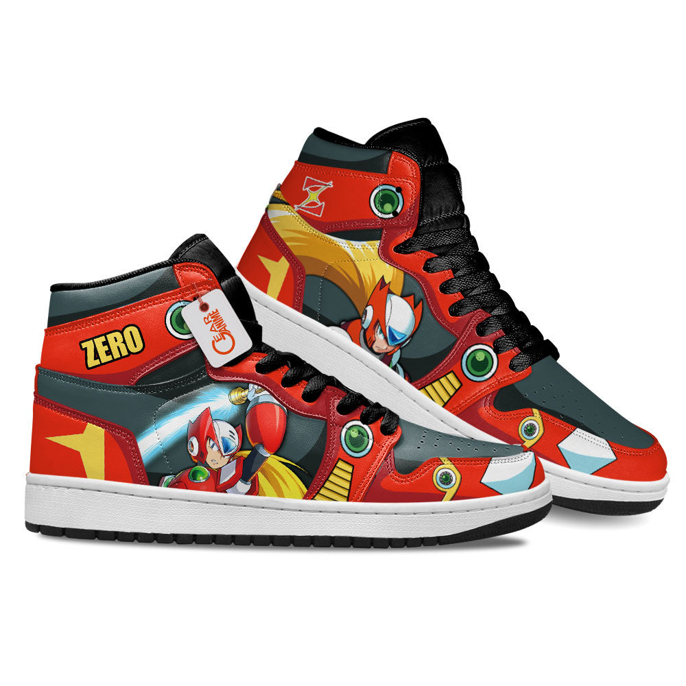 Mega Man Zero Custom Gaming Custom High-Top Sneakers - Personalized Name