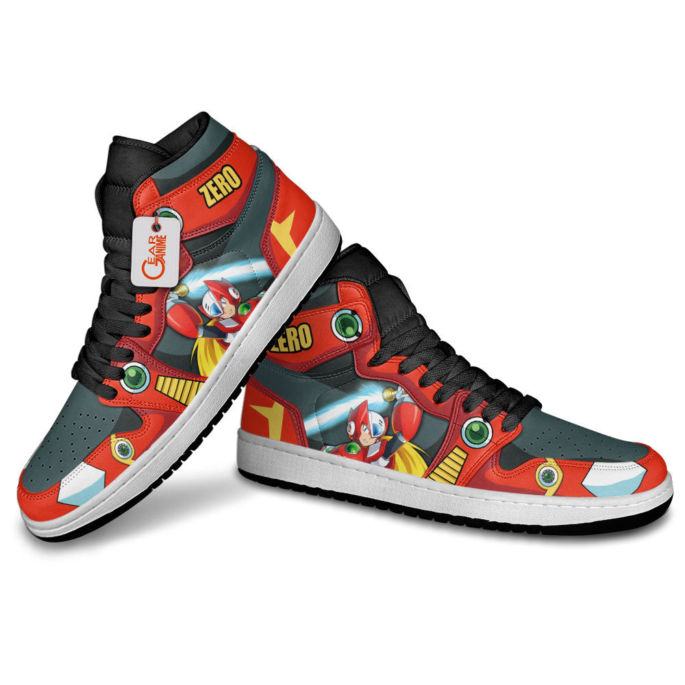 Mega Man Zero Custom Gaming Custom High-Top Sneakers - Personalized Name