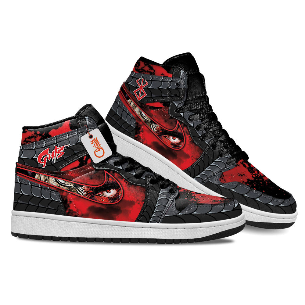 Guts High-Top Sneakers Black Swordsman Custom Name