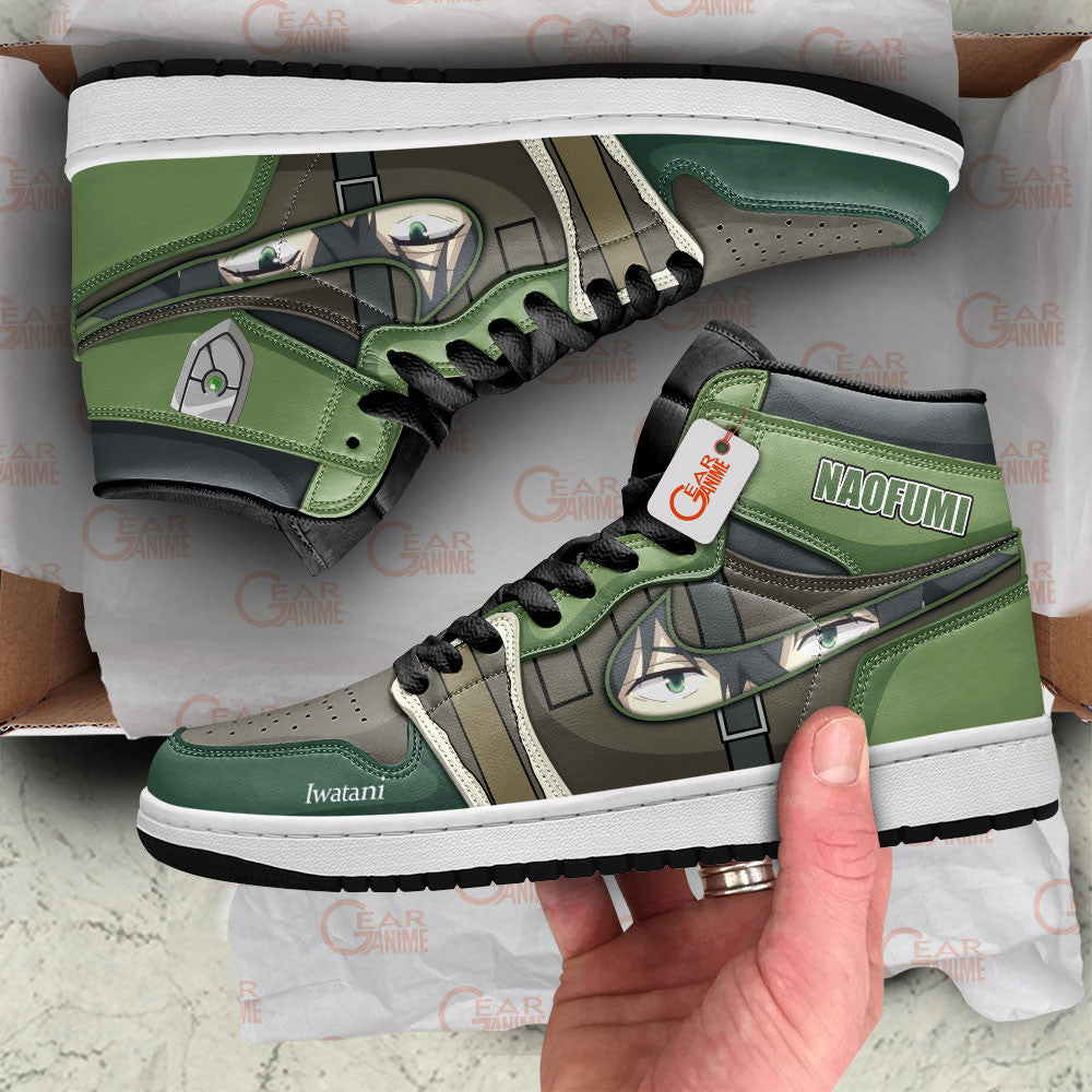 Naofumi Iwatani Custom High-Top Sneakers - Personalized Name