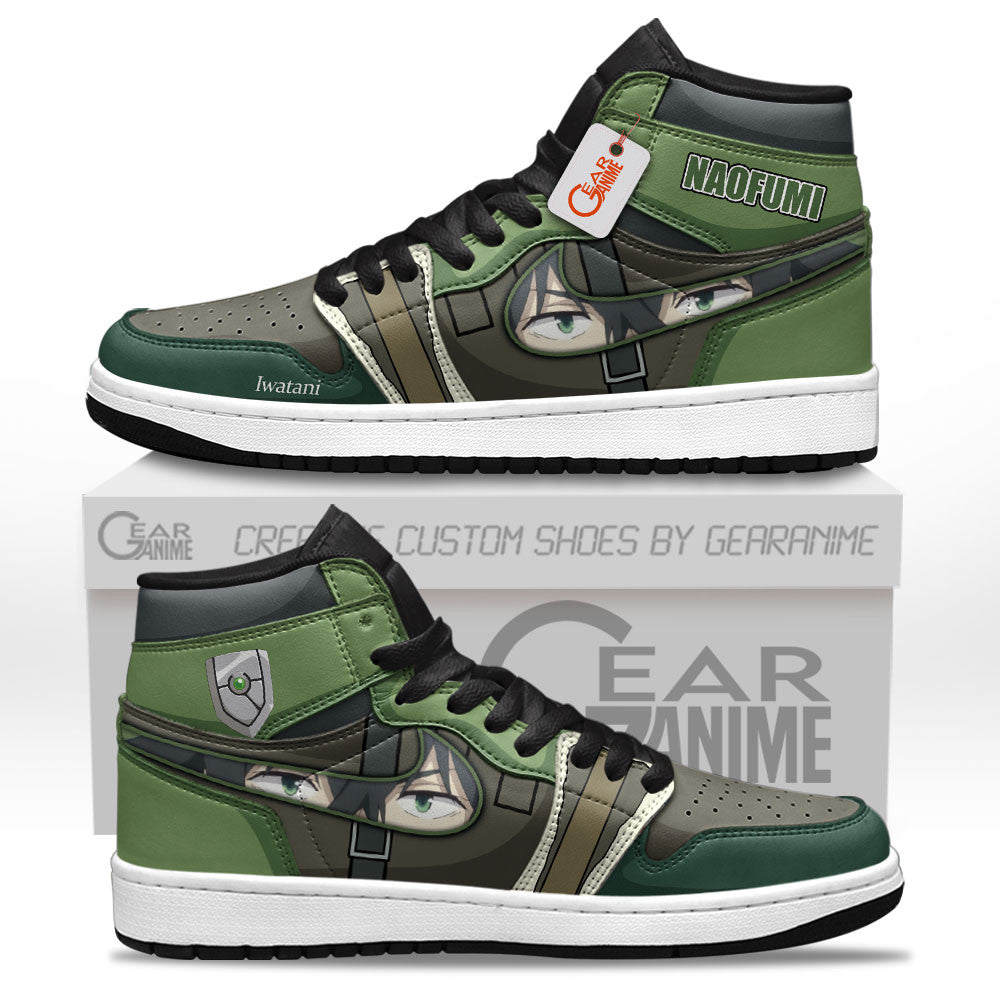 Naofumi Iwatani Custom High-Top Sneakers - Personalized Name