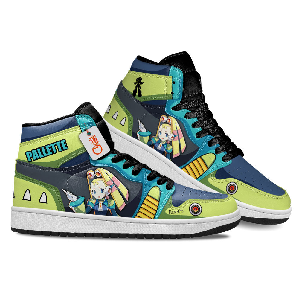 Pallette High-Top Sneakers Custom Mega Man Custom Game Shoes