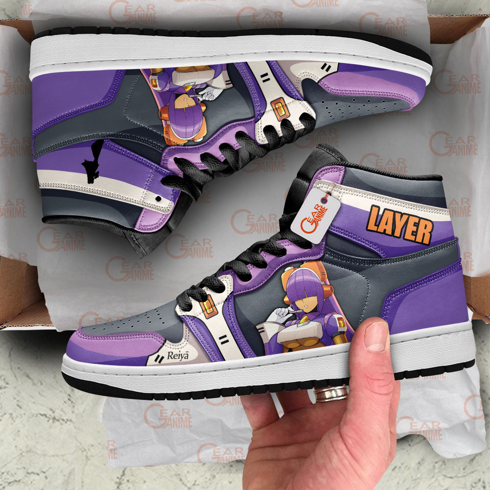 Layer High-Top Sneakers Custom Mega Man Shoes Personalized