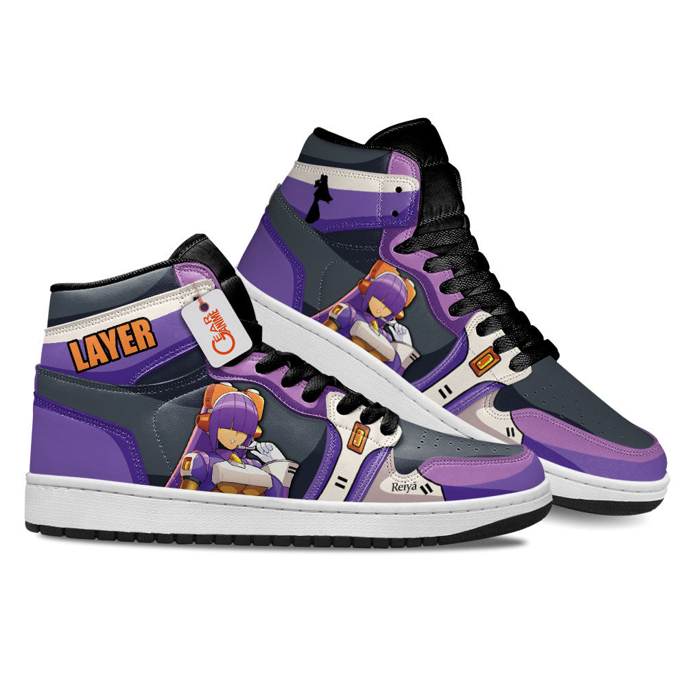 Layer High-Top Sneakers Custom Mega Man Shoes Personalized
