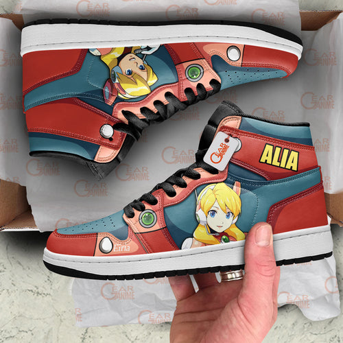 Alia High-Top Sneakers Custom Mega Man Custom Shoes Personalized