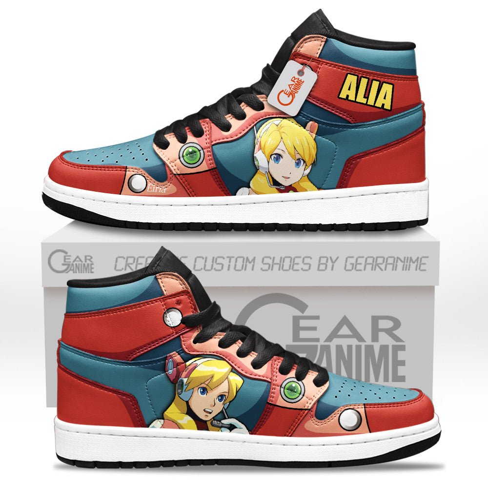Alia High-Top Sneakers Custom Mega Man Custom Shoes Personalized