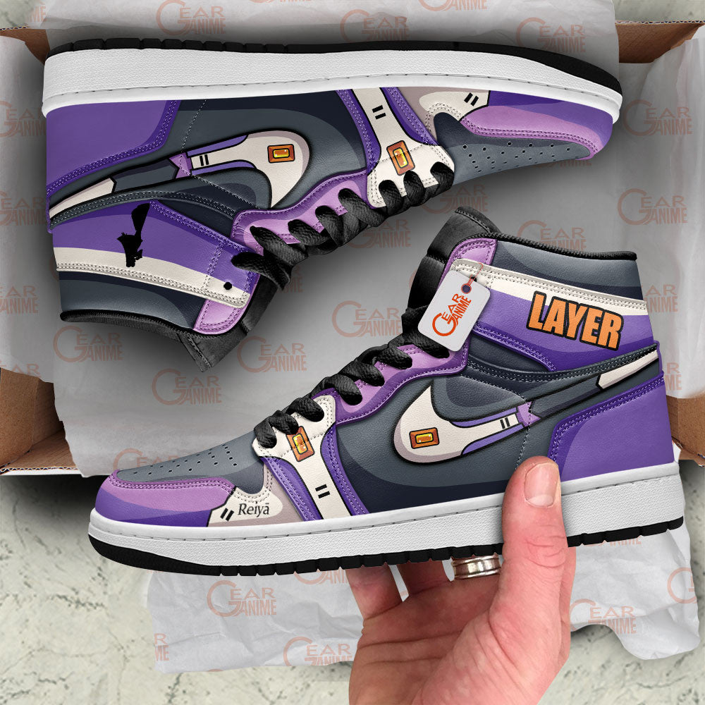 Layer High-Top Sneakers Custom Mega Man Custom Shoes Personalized
