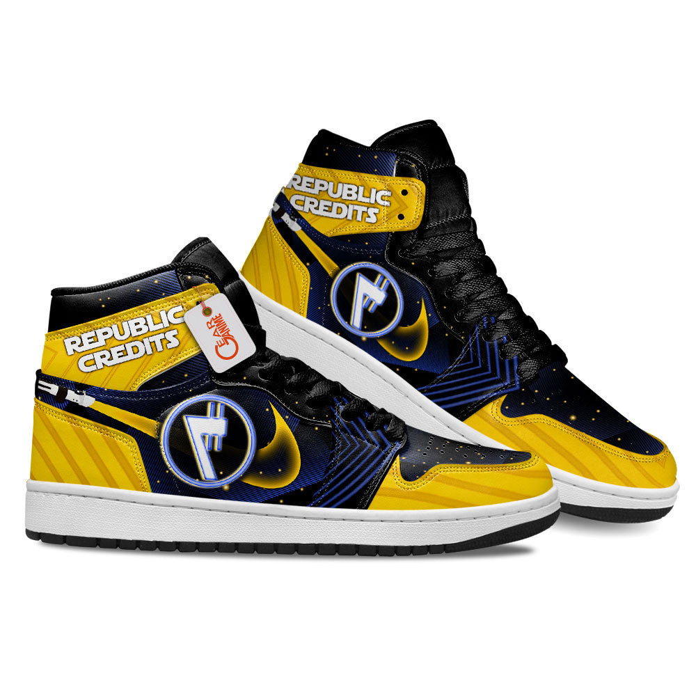 Republic Credits Custom Movie High-Top Sneakers