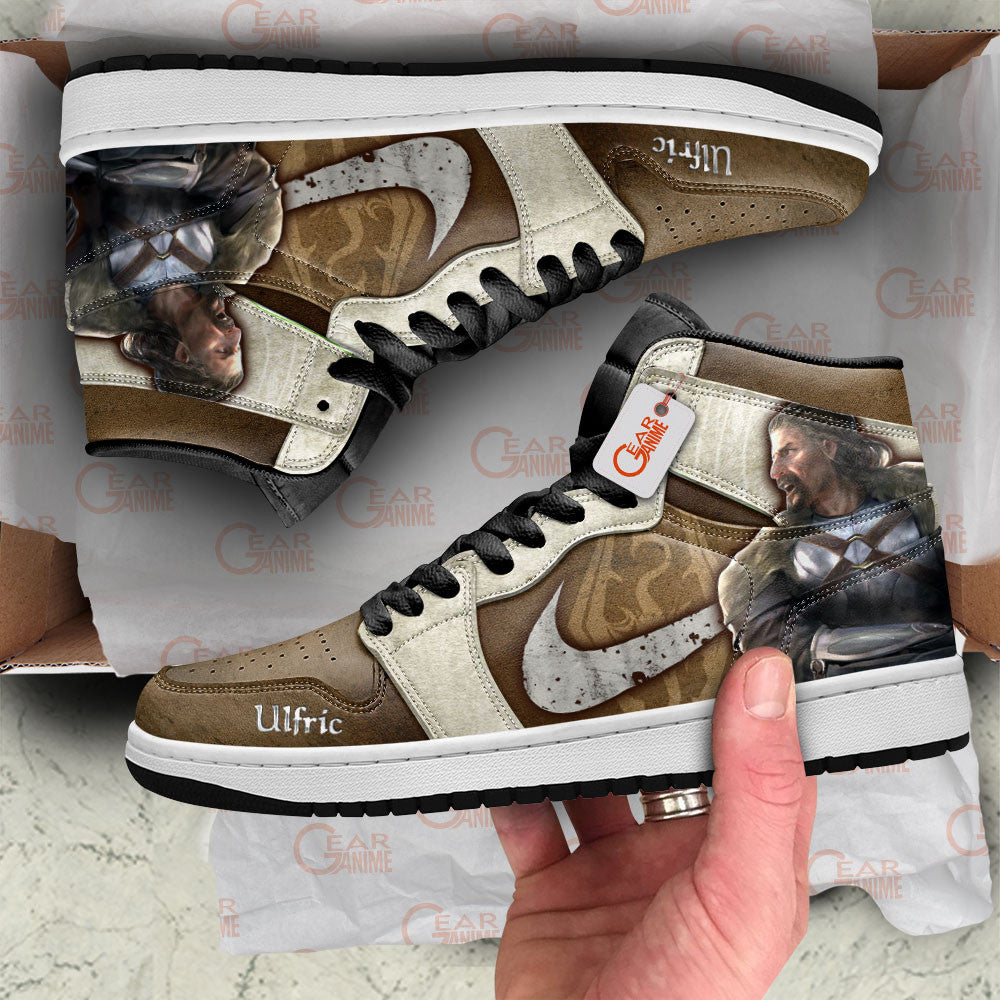 Ulfric Stormcloak High-Top Sneakers Custom Elder Scrolls Custom Shoes