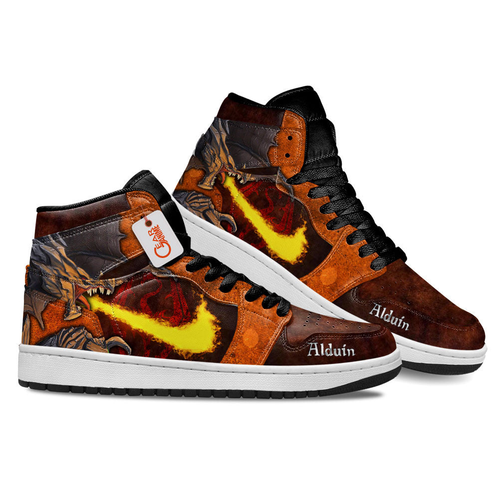 Alduin High-Top Sneakers Custom Elder Scrolls Custom Shoes