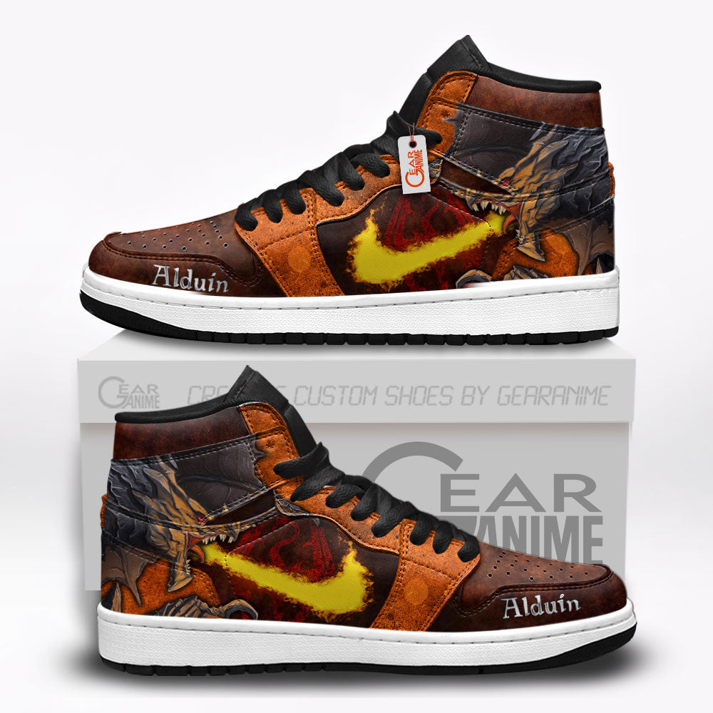 Alduin High-Top Sneakers Custom Elder Scrolls Custom Shoes