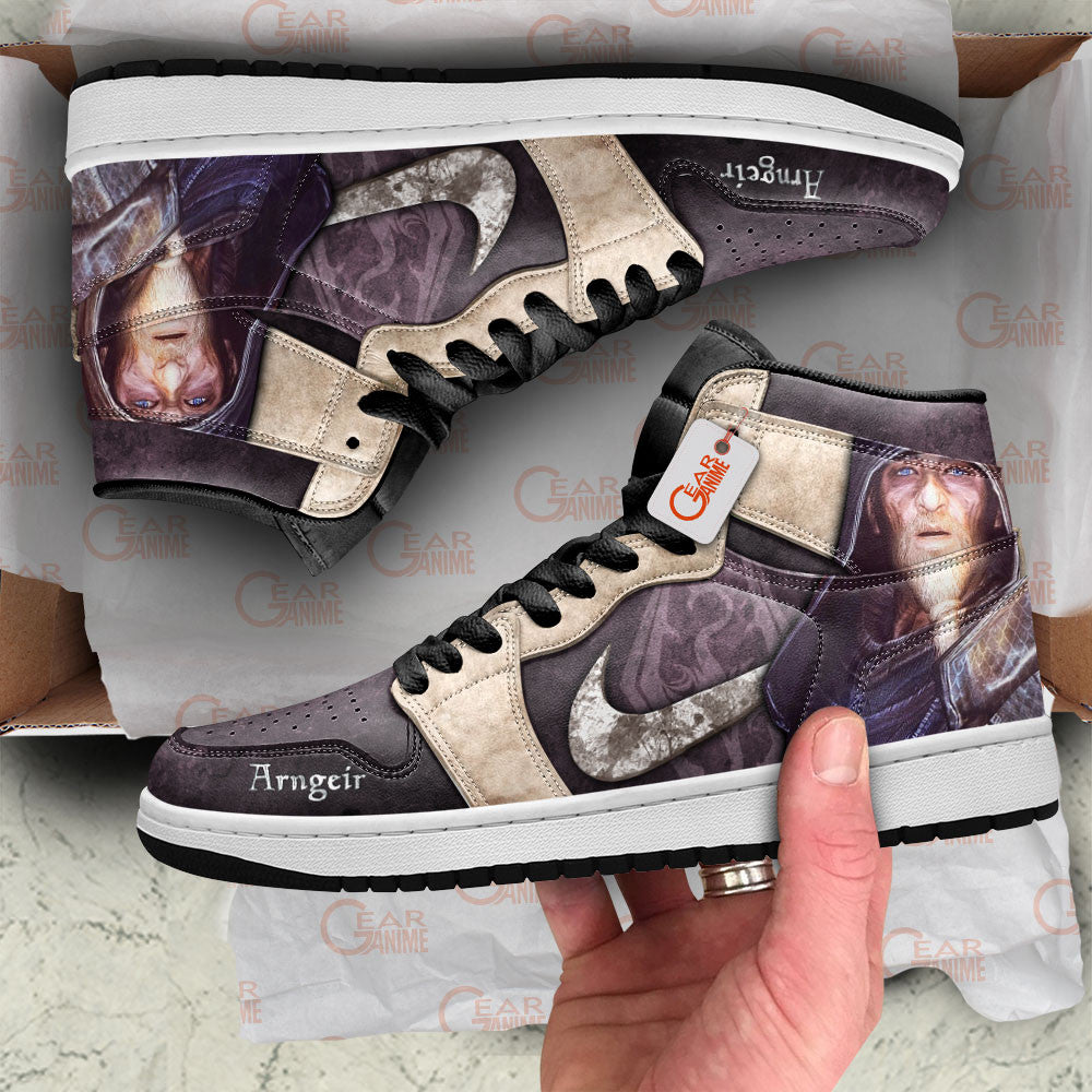 Arngeir High-Top Sneakers Custom Elder Scrolls Custom Shoes