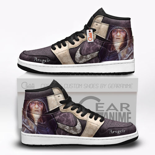 Arngeir High-Top Sneakers Custom Elder Scrolls Custom Shoes
