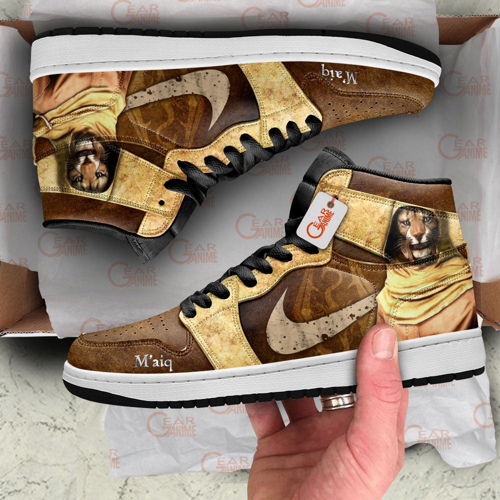 M'aiq the Liar High-Top Sneakers Custom Elder Scrolls Custom Shoes
