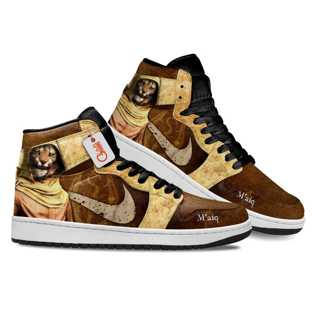 M'aiq the Liar High-Top Sneakers Custom Elder Scrolls Custom Shoes