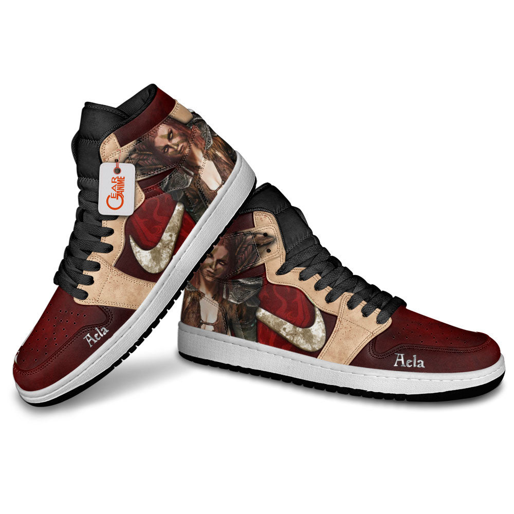 Aela the Huntress High-Top Sneakers Custom Elder Scrolls Custom Shoes