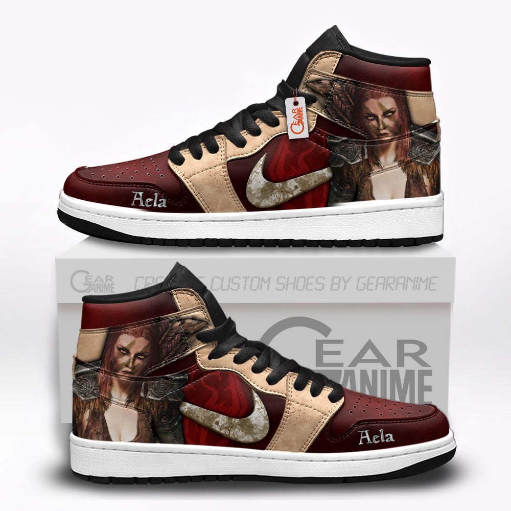 Aela the Huntress High-Top Sneakers Custom Elder Scrolls Custom Shoes