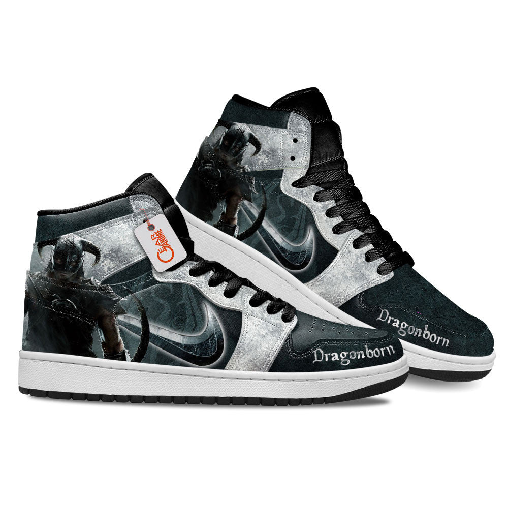 Dragonborn High-Top Sneakers Custom Elder Scrolls Custom Shoes