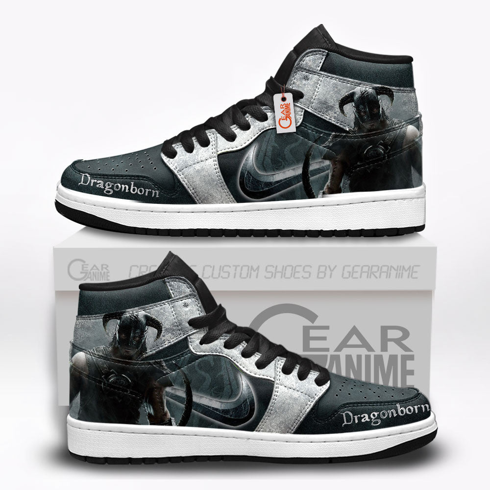Dragonborn High-Top Sneakers Custom Elder Scrolls Custom Shoes