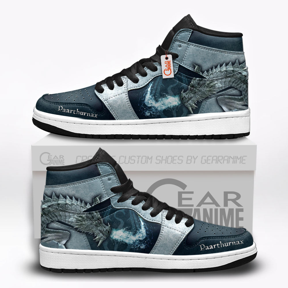 Paarthurnax High-Top Sneakers Custom Elder Scrolls Custom Shoes