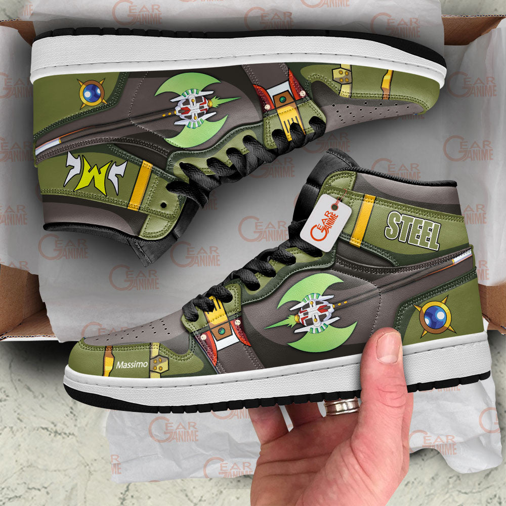 Steel Massimo High-Top Sneakers Custom Megaman Custom Shoes