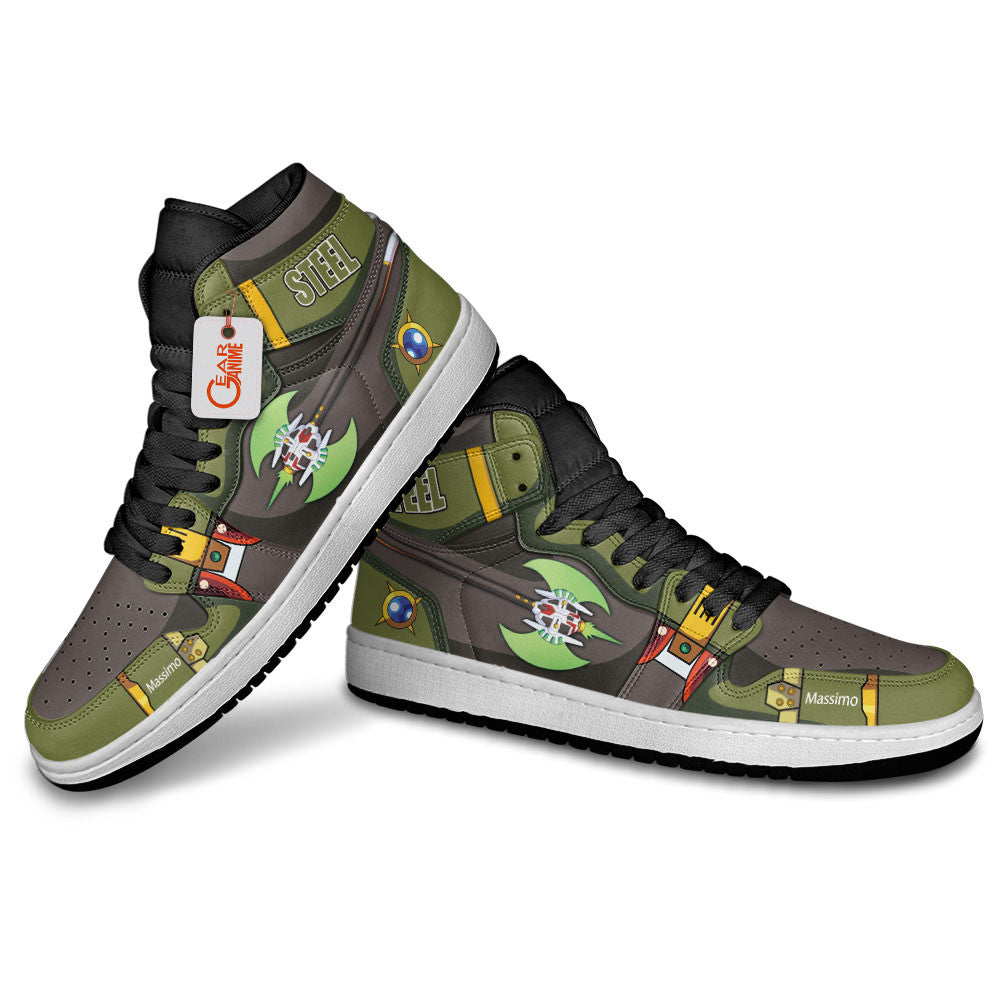 Steel Massimo High-Top Sneakers Custom Megaman Custom Shoes