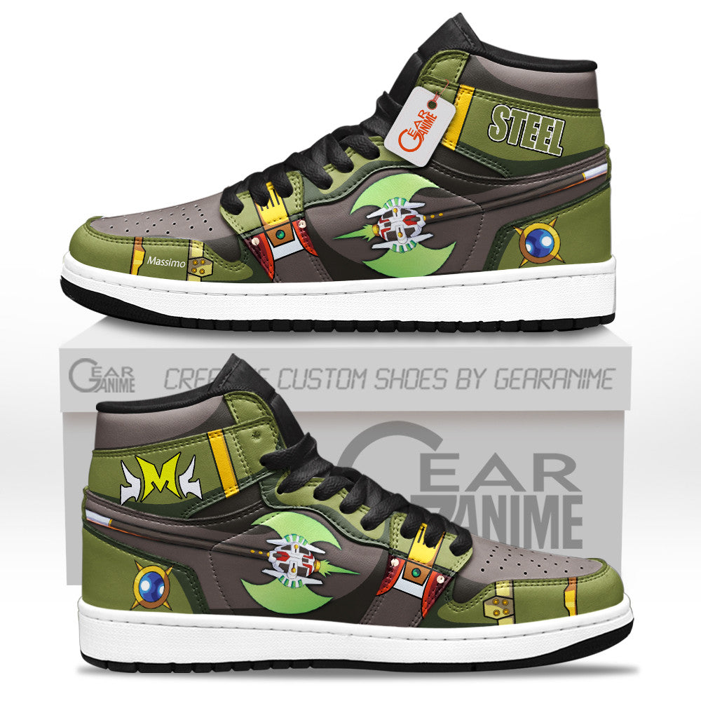 Steel Massimo High-Top Sneakers Custom Megaman Custom Shoes