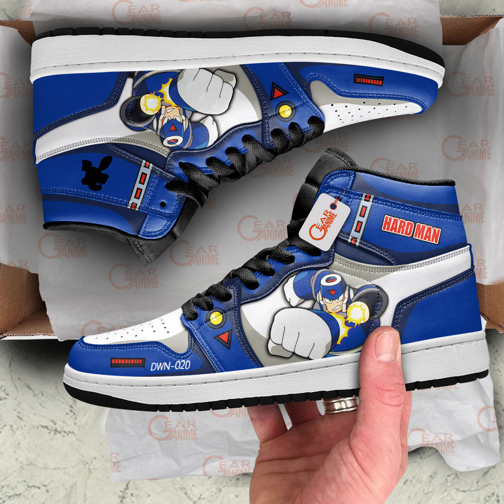 Hard Man High-Top Sneakers Custom Megaman Custom Shoes