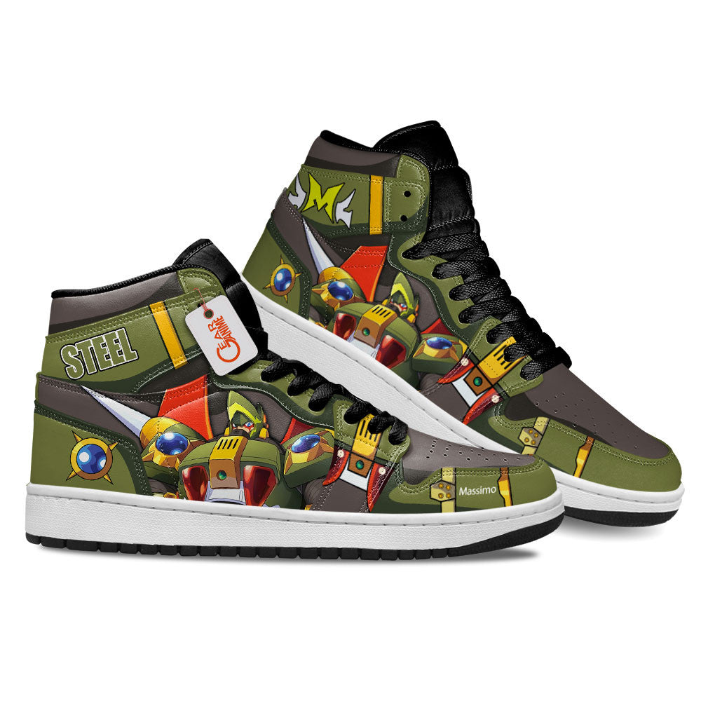 Steel Massimo High-Top Sneakers Custom Megaman Shoes
