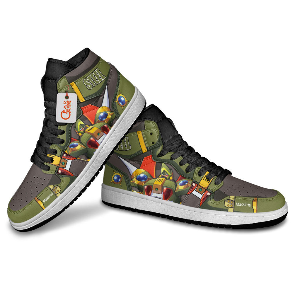 Steel Massimo High-Top Sneakers Custom Megaman Shoes
