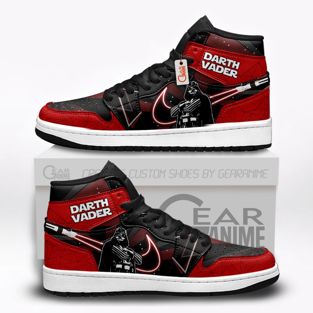 Darth Vader Custom Movie High-Top Sneakers The Dark Side Drop