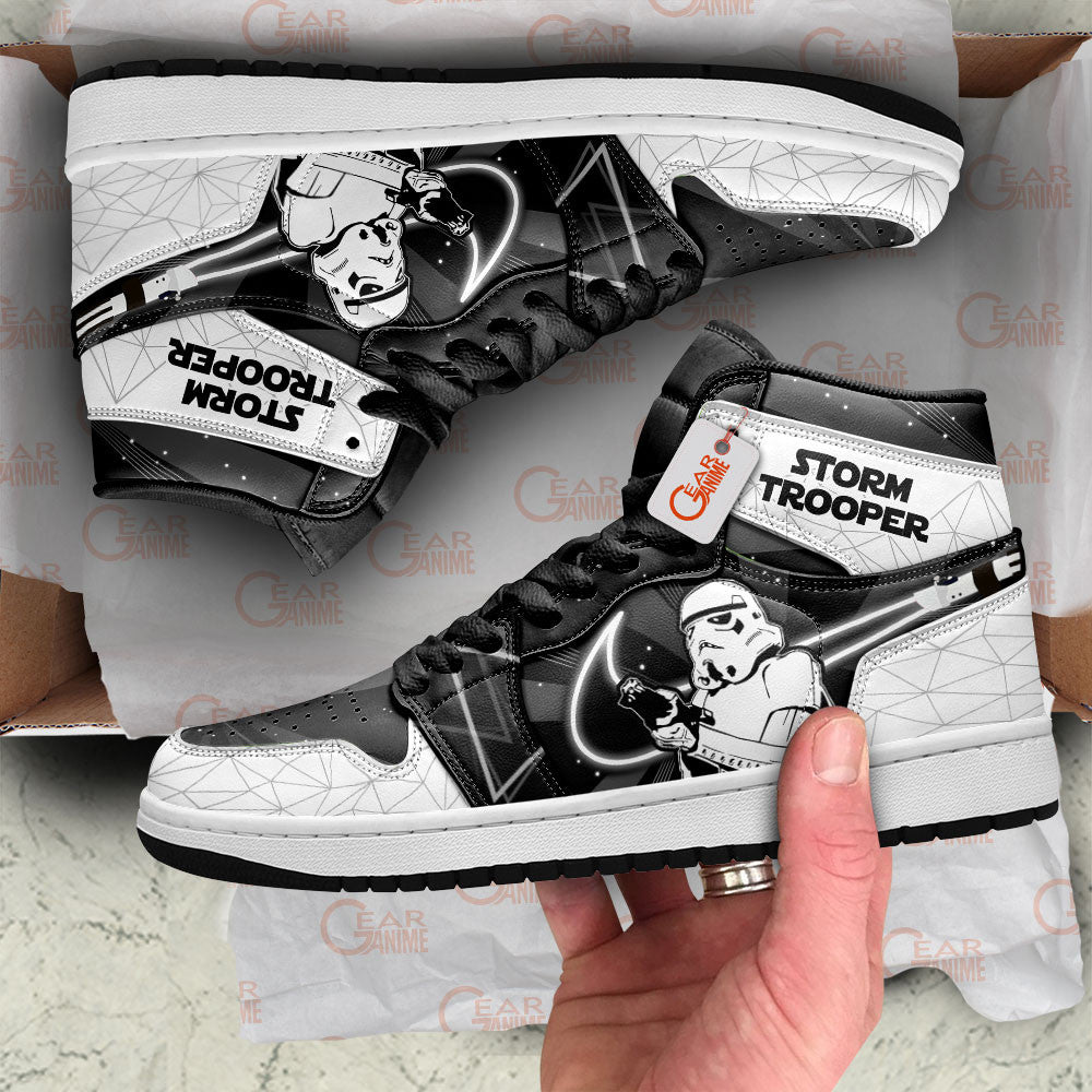 Stormtrooper Custom Movie High-Top Sneakers Character