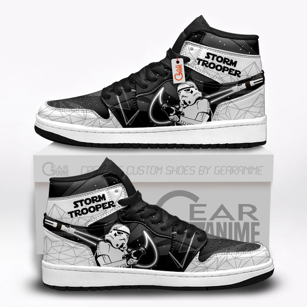 Stormtrooper Custom Movie High-Top Sneakers Character