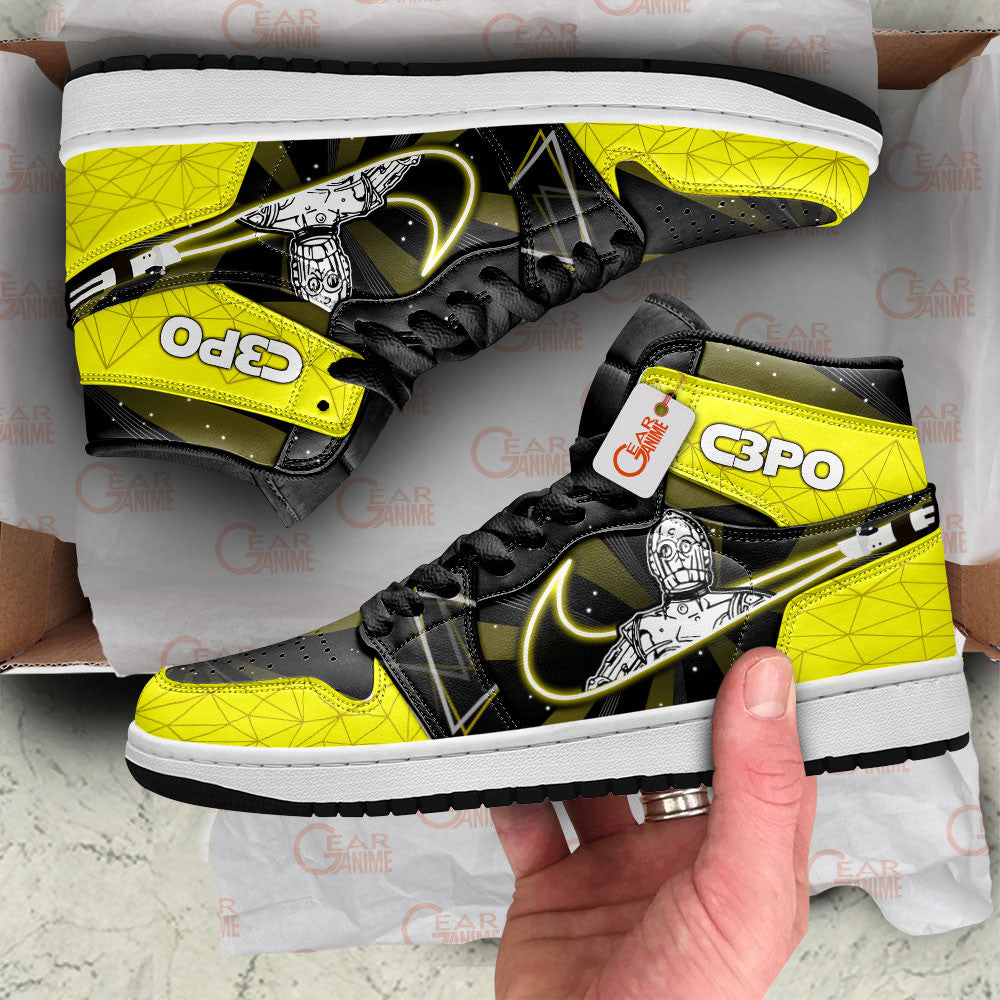 C-3PO Custom Movie High-Top Sneakers