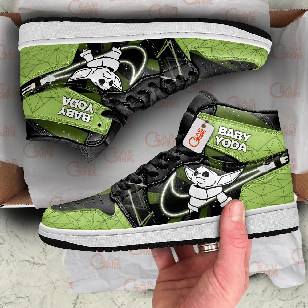 Baby Yoda Custom Movie High-Top Sneakers