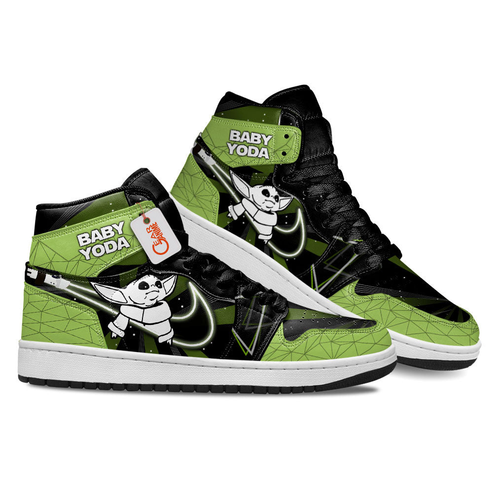 Baby Yoda Custom Movie High-Top Sneakers