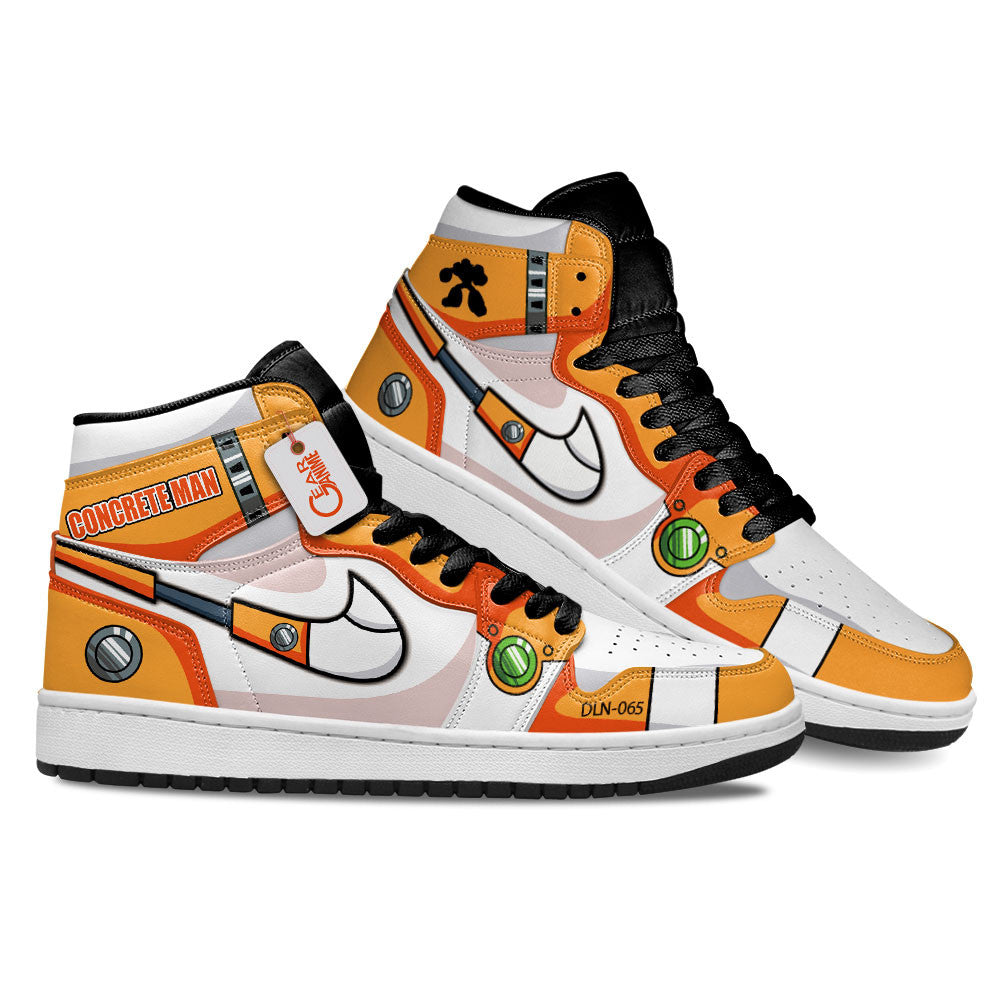 Concrete Man High-Top Sneakers Custom Mega Man Custom Shoes
