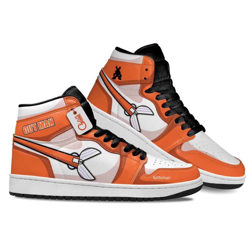 Cut Man High-Top Sneakers Custom Mega Man Custom Shoes