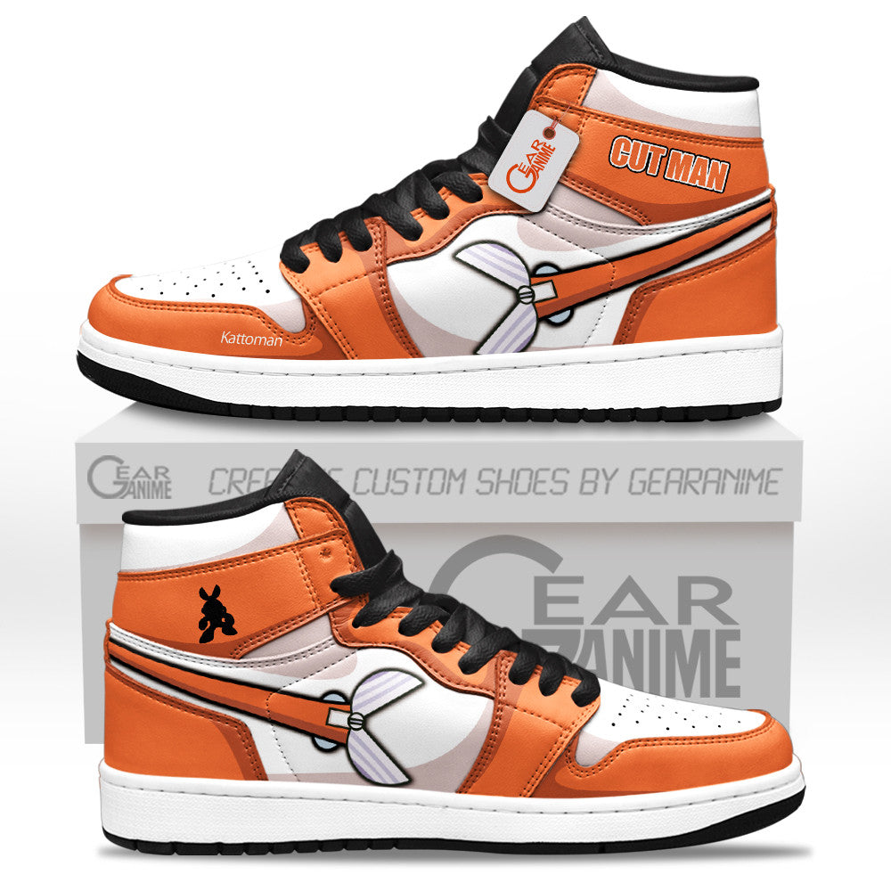 Cut Man High-Top Sneakers Custom Mega Man Custom Shoes