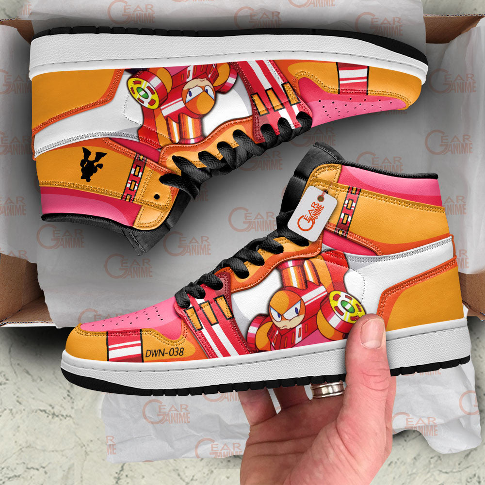 ChargeMan High-Top Sneakers Custom Mega Man Shoes