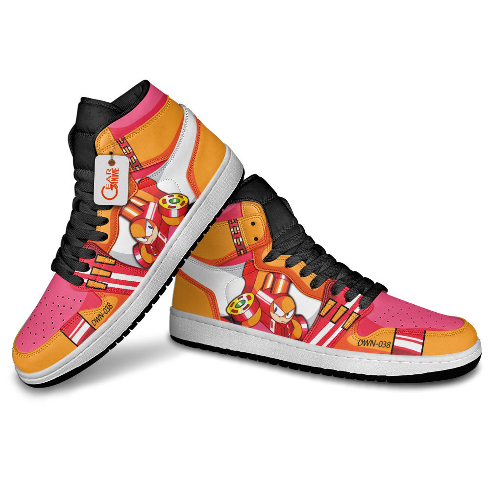 ChargeMan High-Top Sneakers Custom Mega Man Shoes