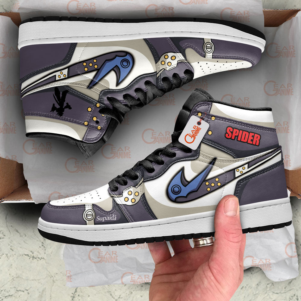 The Spider Boss High-Top Sneakers Custom Mega Man X Custom Shoes