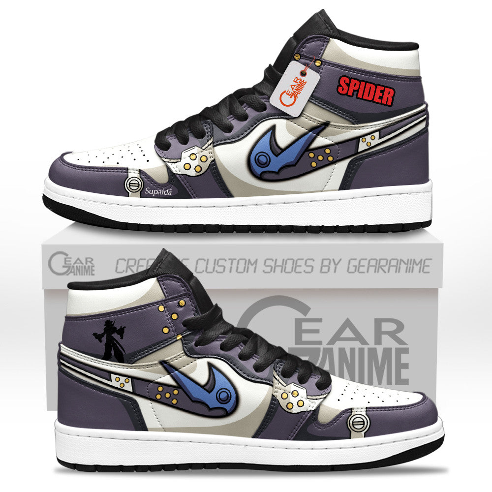The Spider Boss High-Top Sneakers Custom Mega Man X Custom Shoes