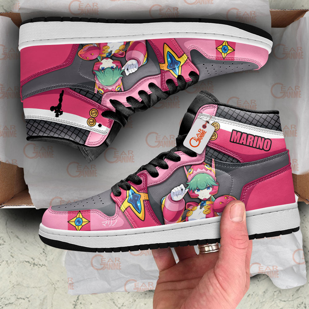 Marino High-Top Sneakers Custom Mega Man Shoes