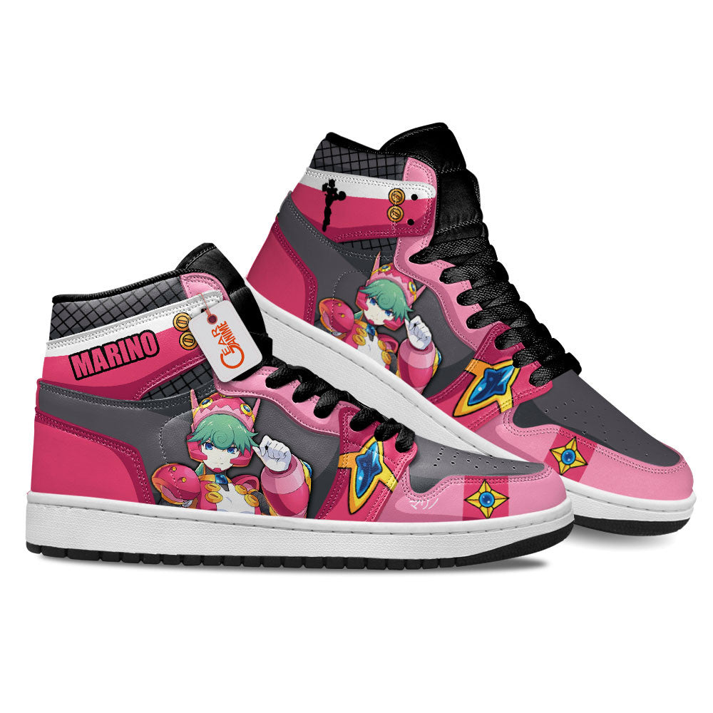 Marino High-Top Sneakers Custom Mega Man Shoes