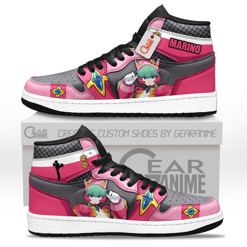 Marino High-Top Sneakers Custom Mega Man Shoes