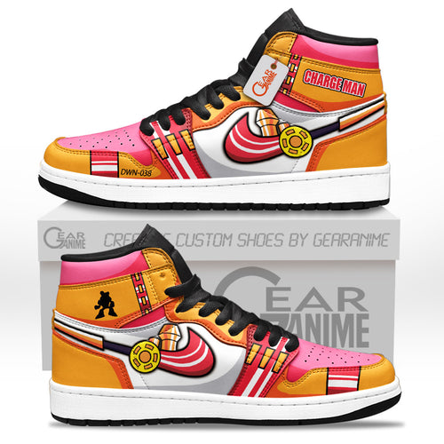 ChargeMan High-Top Sneakers Custom Mega Man Custom Shoes