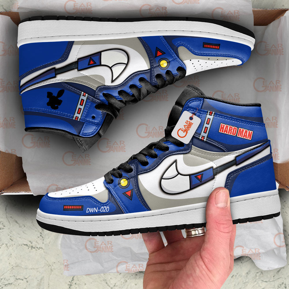Hard Man High-Top Sneakers Custom Mega Man Shoes