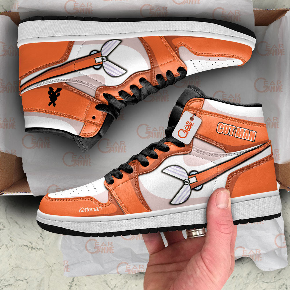 Cut Man High-Top Sneakers Custom Mega Man Shoes