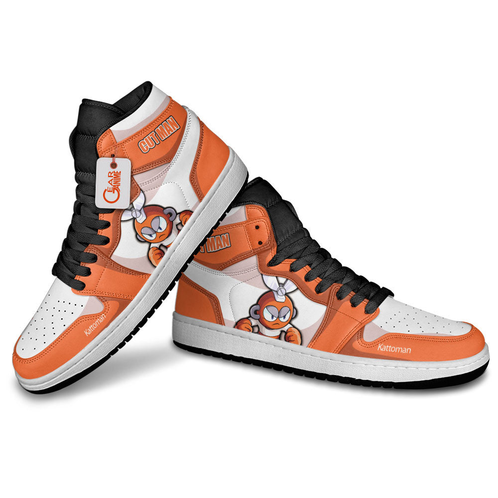 Cut Man High-Top Sneakers Custom Mega Man Shoes